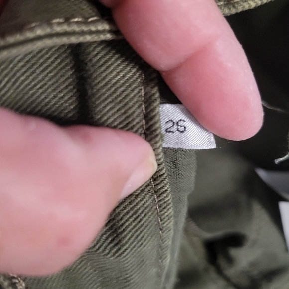 Iceberg Women's Low-rise Ankle Zip Biker Jeans 26 in Green - Picture 13 of 15